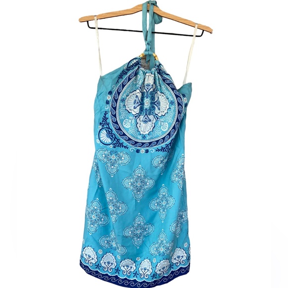 Vineyard Vines silk shell halter dress - Picture 3 of 6